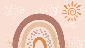 Free Boho Sun Background Template to Edit Online