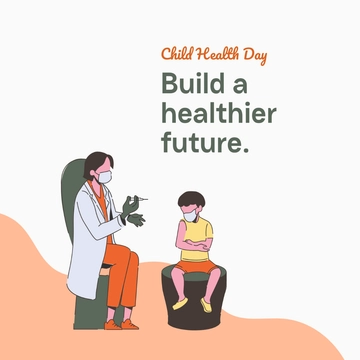 Free Child Health Day Flyer Vector Template to Edit Online