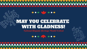 National Hispanic Heritage Month Greeting Card Background