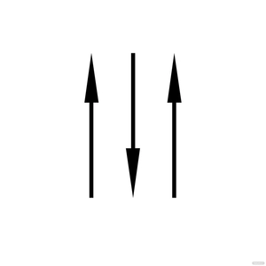 Thin Black Arrow Clipart