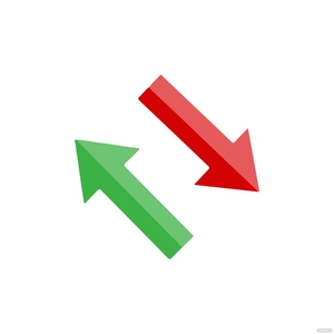 Red and Green Arrow Clipart