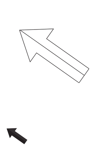 Free Black Arrow Coloring Page Template to Edit Online