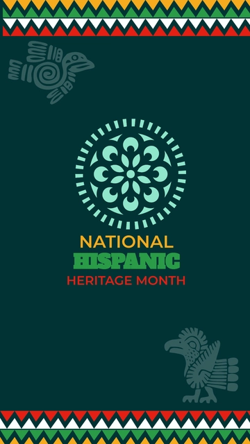 Free National Hispanic Heritage Month iPhone Background Template to Edit Online
