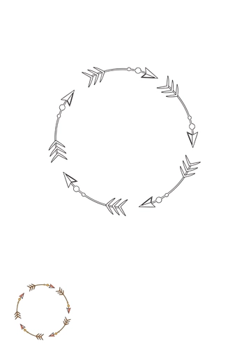 Free Vintage Circle Arrow Coloring Page Template to Edit Online Free Vintage Circle Arrow Coloring Page Template to Edit Online