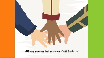 Free Unity Day Wishes Background Template to Edit Online