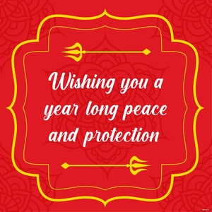 Durga Puja Wishes Vector