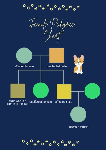 Free Female Pedigree Chart Template to Edit Online