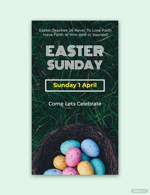 Easter Sunday Snapchat Geofilter Template