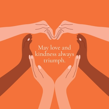 Free Unity Day Wishes Clipart Template to Edit Online