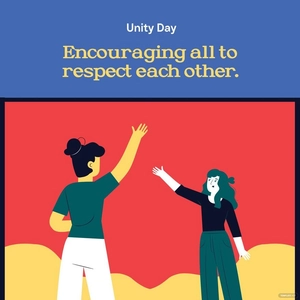 Unity Day Poster Vector