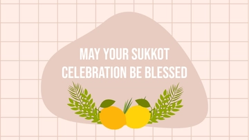 Free Sukkot Wishes Background Template to Edit Online