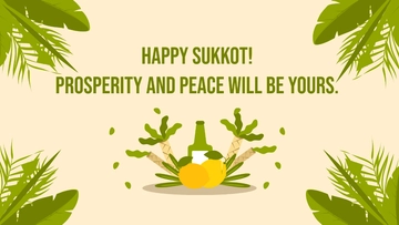 Free Sukkot Flyer Background Template to Edit Online