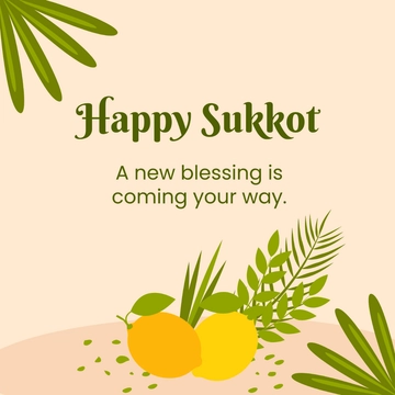 Free Sukkot Flyer Vector Template to Edit Online