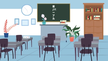 Free Classroom Anime Background Template to Edit Online