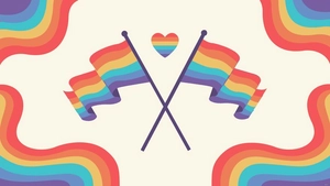 National Coming Out Day Banner Background