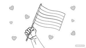 National Coming Out Day Drawing Background