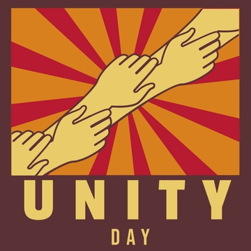 Free Unity Day Cartoon Clipart Template to Edit Online