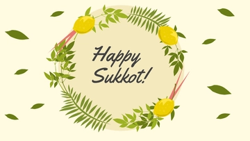 Free Sukkot Design Background Template to Edit Online