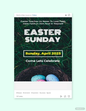 Easter Sunday Tumblr Post Template