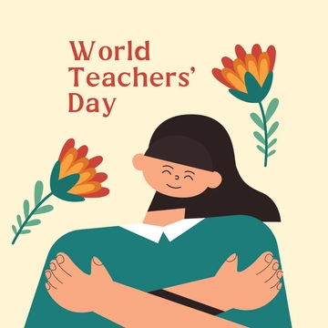 Free World Teachers??? Day Clipart Template to Edit Online