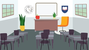 Free White Classroom Background Template to Edit Online