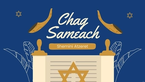 Shemini Atzeret Flyer Background