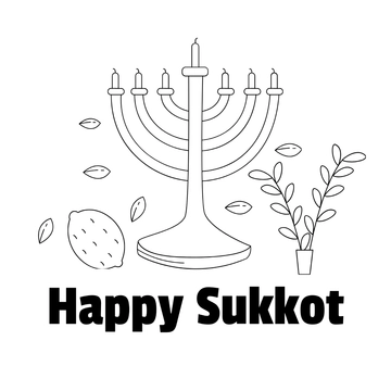 Free Sukkot Drawing Clipart Template to Edit Online