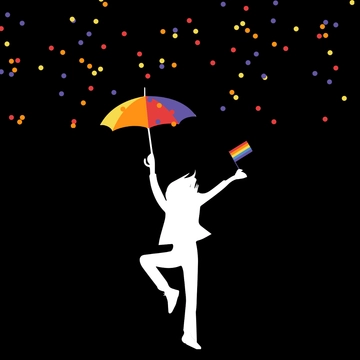 Free National Coming Out Day Celebration Clipart Template to Edit Online