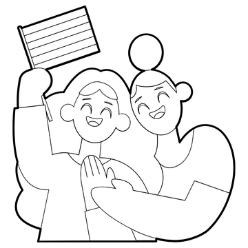 Free National Coming Out Day Drawing Clipart Template to Edit Online