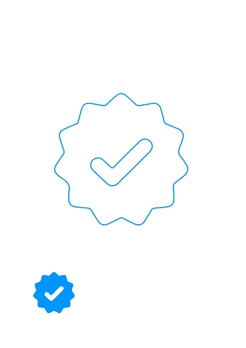 Free Instagram Blue Tick Coloring Page Template to Edit Online