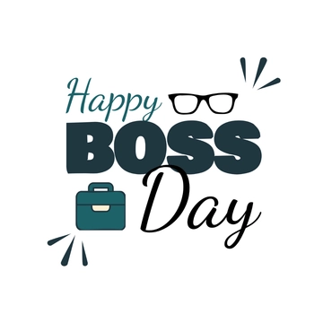 Free Happy Boss' Day Clipart Template to Edit Online