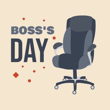 Free Boss' Day Illustration Template to Edit Online