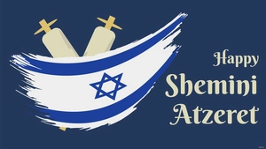 Happy Shemini Atzeret Background