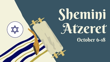 Free High Resolution Shemini Atzeret Background Template to Edit Online