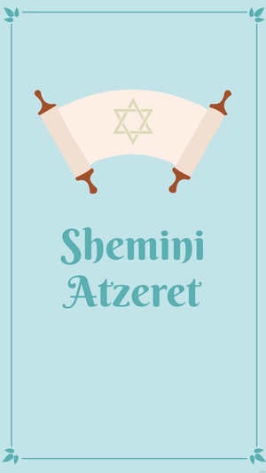 Shemini Atzeret iPhone Background
