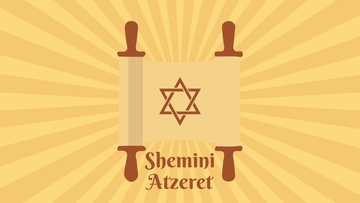 Free Shemini Atzeret Wallpaper Background Template to Edit Online