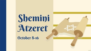 Shemini Atzeret Banner Background