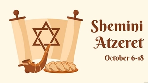 Shemini Atzeret Design Background