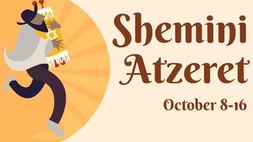 Free Shemini Atzeret Cartoon Background Template to Edit Online