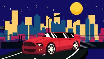 Free Muscle Car Background Template to Edit Online