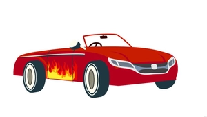 Race Car White Background