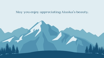 Free Alaska Day Wishes Background Template to Edit Online