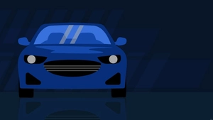 Blue Car Background