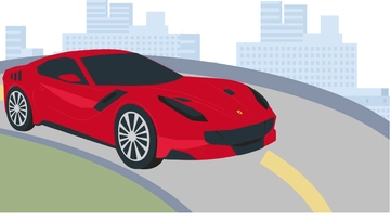 Free Ferrari Car Background Template to Edit Online