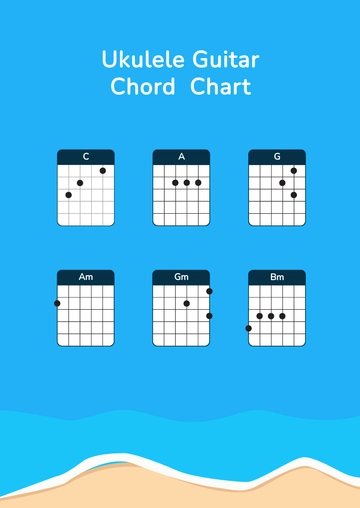 Free Ukulele Guitar Chord Chart Template to Edit Online