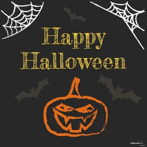 Halloween Chalk Design Vector