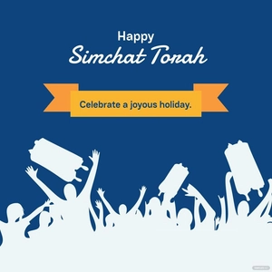 Simchat Torah Poster Vector