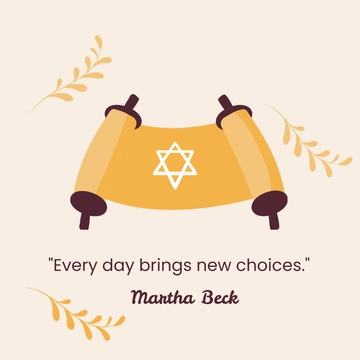Free Simchat Torah Quote Vector Template to Edit Online