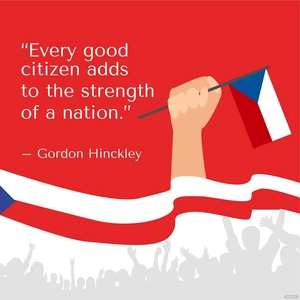 Czech Founding Day Quote Vector