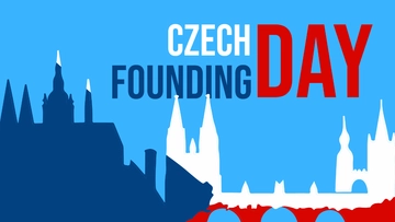 Free Czech Founding Day Wallpaper Background Template to Edit Online